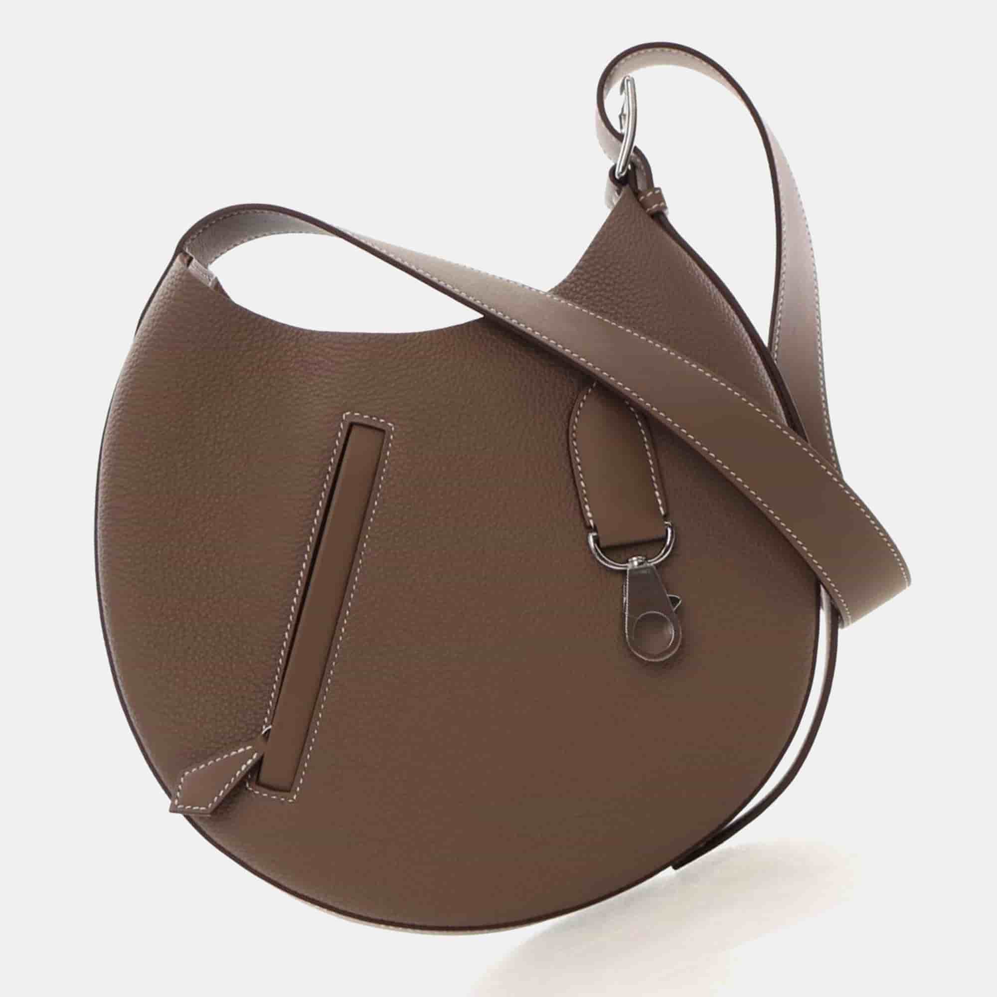 Hermes Arcon Slim Etoupe Togo Calfskin Leather Card Holder
