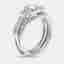 1.37 cts Round Lab Grown Diamond 14K White Gold Ring Size 54