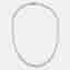 10 cts Round Lab Grown Diamonds Sterling Silver 925 Necklace