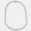 28 cts Round Lab Grown Diamonds Sterling Silver 925 Necklace