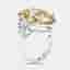 17 cts Pear, Trillion Lab Grown Diamonds 18k White Gold Ring Size 53