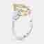 3.7 cts Marquise, Pear Lab Grown Diamonds 18k Two Tone Gold Ring Size 51