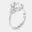 2.5 cts Oval, Pear Lab Grown Diamonds 18k White Gold Ring Size 52