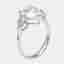 3.4 cts Pear Lab Grown Diamonds 18k White Gold Ring Size 54