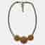 Saint Laurent Paris Vintage Gold Disc Necklace
