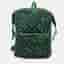 Bottega Veneta Quilted Medium Black Fabric Nylon Backpack Bag