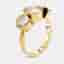 4 cts Round Lab Grown Diamonds 14k Yellow Gold Ring Size 54