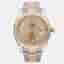 Rolex Datejust II 116333 Champagne Dial 18K Yellow Gold Stainless Steel Men's Wristwatch 41mm