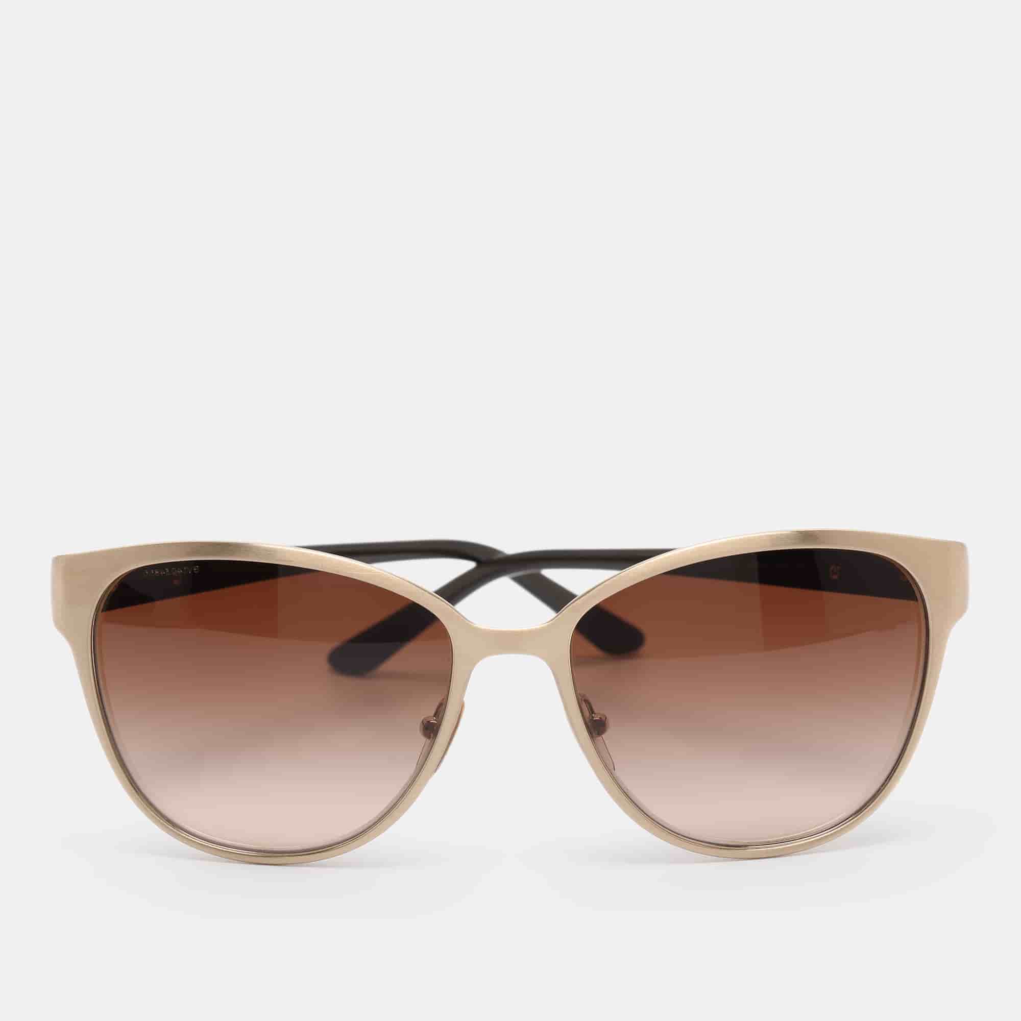 Versace Gold Tone Metal 2147-B Sunglasses