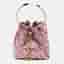 Jimmy Choo BonBon Crystal Embellished Pink Satin Bucket Bag