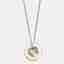 Aigner Logo Composite Rose Gold Tone Necklace