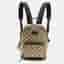 Gucci Day Bees Small Black/Beige GG Supreme Canvas and Leather Backpack
