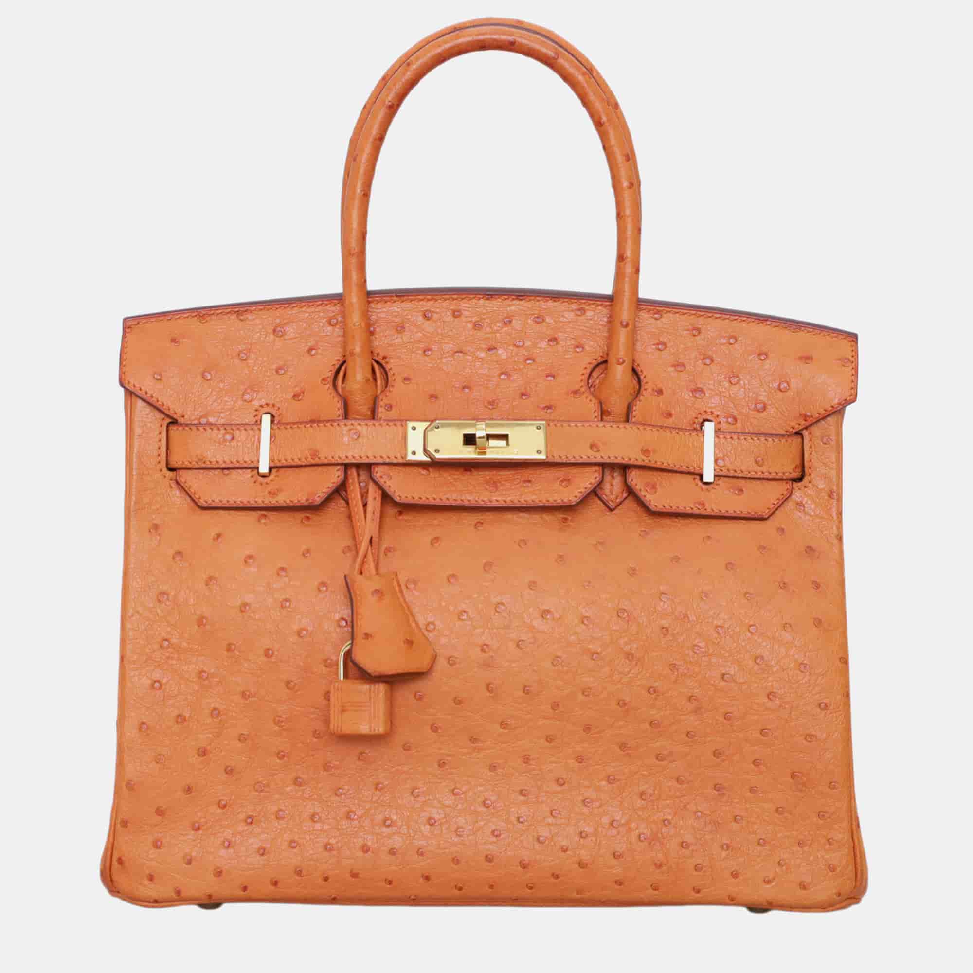 Hermes Ostrich Birkin 30 Bag