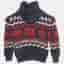 Polo Ralph Lauren Kids Navy Blue Knit Jacquard Snowflake Sweater 4 Yrs