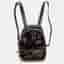 Valentino Fantastic Animal Embroidered Black Canvas Backpack