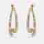 2.1 cts Round Lab Grown Diamonds 18k Yellow Gold Earrings