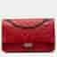 Chanel Red Quilted Aged Calfskin Reissue 2.55 Double Flap 226