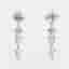 2.04 cts Lab Grown Diamond 14k White Gold Fancy Mix Earrings