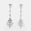 3.78 cts Lab Grown Diamond 14k White Gold Fancy Mix Earrings