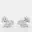 1.98 cts Lab Grown Diamond 14k White Gold Fancy Mix Studs