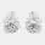 4.04 cts Lab Grown Diamond 14k White Gold Fancy Mix Studs