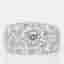 6.00 cts Round Lab Grown Diamond 14k White Gold Cigar Ring Size 7