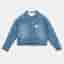 Chloe Blue Denim Removable Faux Fur Lining Jacket 6 Yrs