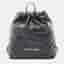 Chanel 22 Backpack Black Quilted Calfskin Leather Drawstring Bag