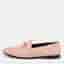 Gucci Jordaan Size 41 Pink Leather Horsebit Slip On Loafers