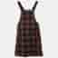Dolce & Gabbana Kids Tartan Wool Blend Twill Pinafore 7-8 Yrs