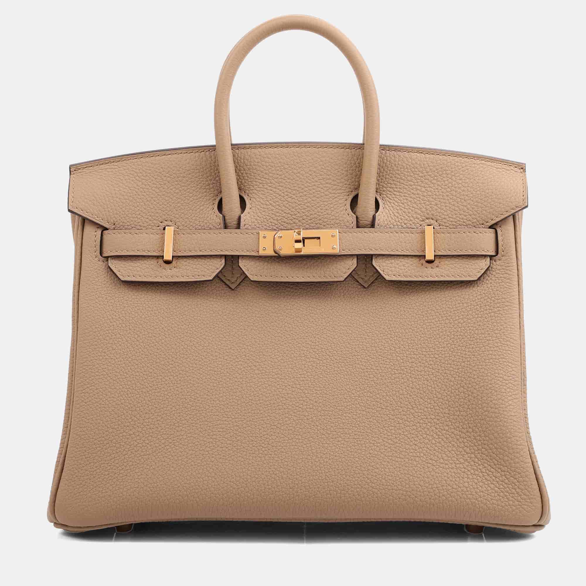 Hermes Beige Marfa Togo Birkin 25 GHW