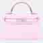 Hermes Mauve Sylvestre Epsom Mini Kelly 20 Top Handle Bag