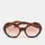 Prada Tortoise Brown Gradient SPR D08-U Frame Round Sunglasses
