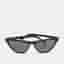 Saint Laurent Black SL 550 Slim Cat Eye Sunglasses