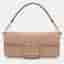 Valentino Loco Dusty Pink/Gold Iconographe Canvas Flap Bag