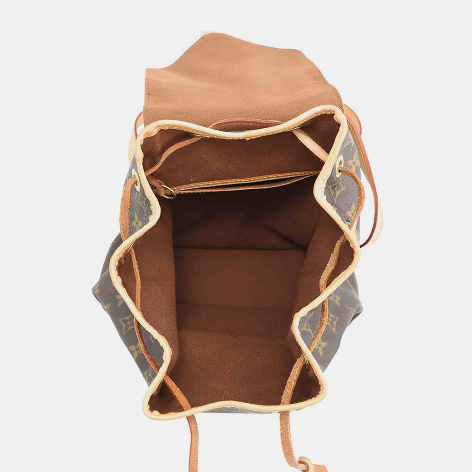 Louis Vuitton Montsouris Mm Brown Monogram Bag
