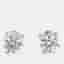 1.00 cts Round Lab Grown Diamonds 14K White Gold 3 Prong Martini Studs