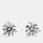 3.00 cts Round Lab Grown Diamonds 14K White Gold 3 Prong Martini Studs