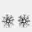 9.07 cts Round Lab Grown Diamonds 14K White Gold 4 Prong Basket Studs
