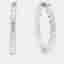 3.00 cts Round Lab Grown Diamonds 14K White Gold Inside-Out Hoops