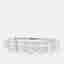 2.02 cts Oval Lab Grown Diamonds 14K White Gold 7  Stone Wedding Band US 7