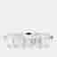 1.500 cts Emerald Lab Grown Diamonds 14K White Gold 5 Stone Wedding Band