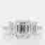 3.92 cts Emerald Pave Lab Grown Diamonds 14k White Gold Three Stone Engagement Ring