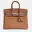 Hermes Birkin 25 Gold Togo Calfskin Leather Top Handle Bag