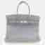 Hermes Birkin 30 Bleu Pale Togo Calfskin Leather Top Handle Bag