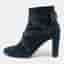 Jimmy Choo Legion Size 39 Navy Blue/Black Suede Ankle Length Boots