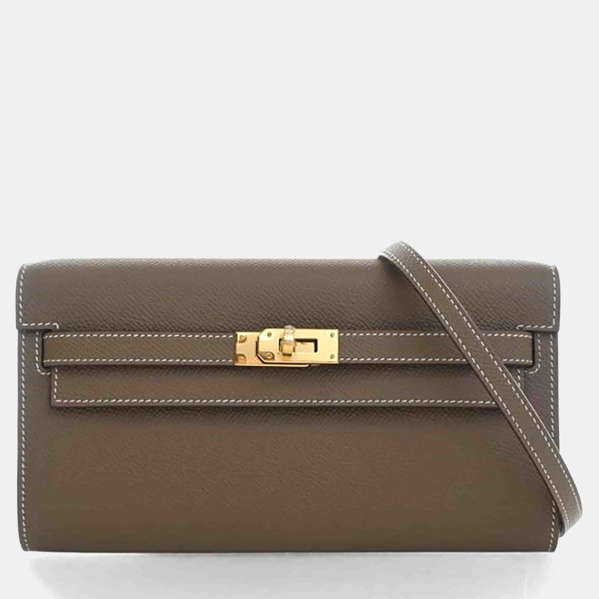 Hermes Etoupe Epsom Kelly To Go Wallet