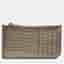 Saint Laurent Grey Lizard Embossed Leather Zip Card Holder