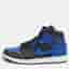 Air Jordans Jordan 1 Hyper Royal Size 44 Blue/Black Tumbled Leather Mid Top Sneakers