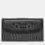 Dior Black/Silver Leather and Oblique Nylon French Long Wallet